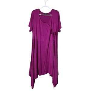 Taillissime Women Asymmetric Maxi Dress Medium Art to Wear Artsy Lagom Oversized